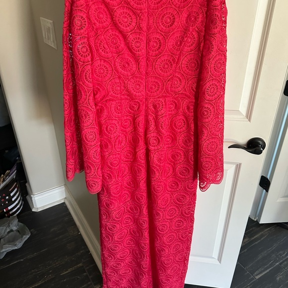 Trina Turk Coral Lace Maxi Dress Trina Turk Coral Lace Maxi Dress